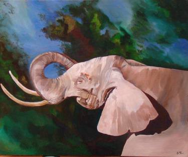 Original Figurative Animal Paintings by Anne Zamo