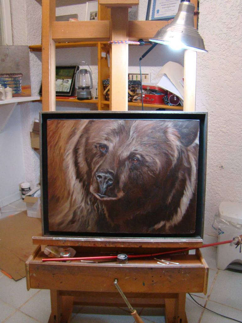 Original Figurative Animal Painting by Anne Zamo