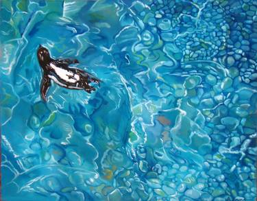 Original Figurative Animal Paintings by Anne Zamo