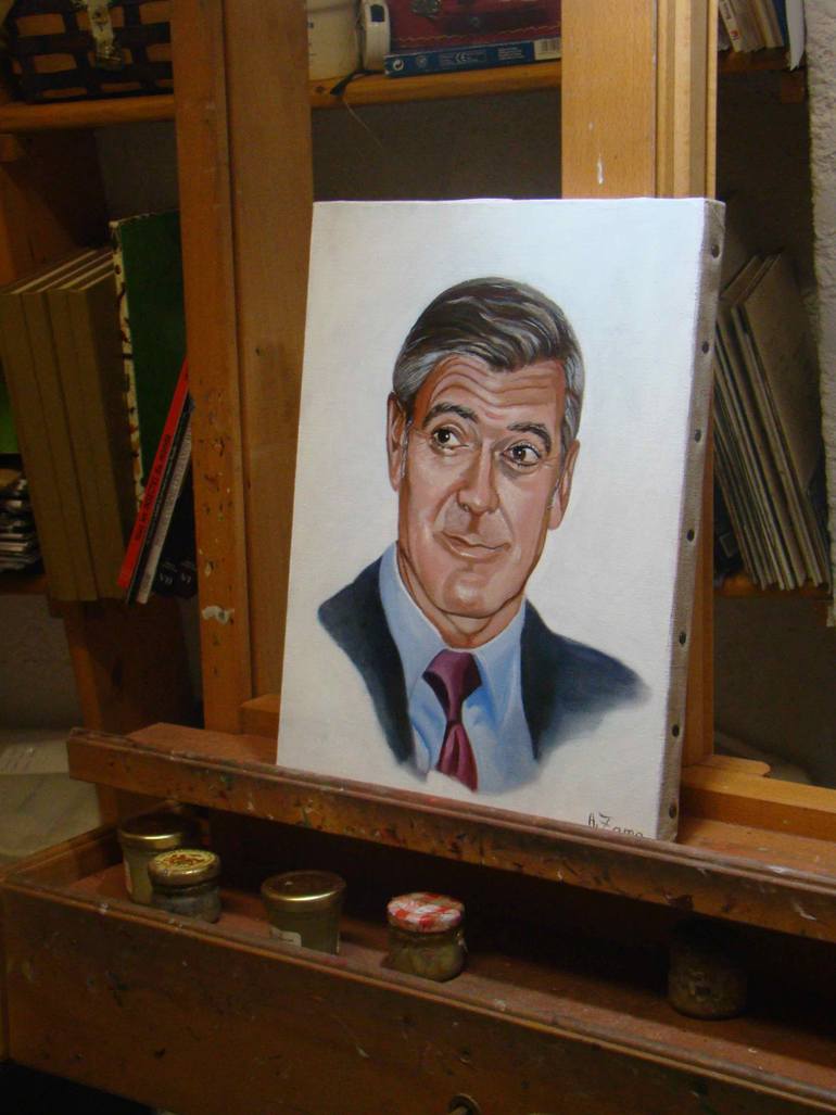 Original Figurative People Painting by Anne Zamo