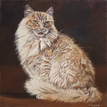 Poupette 3, Portrait of a Ginger Cat thumb