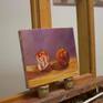 On the easel