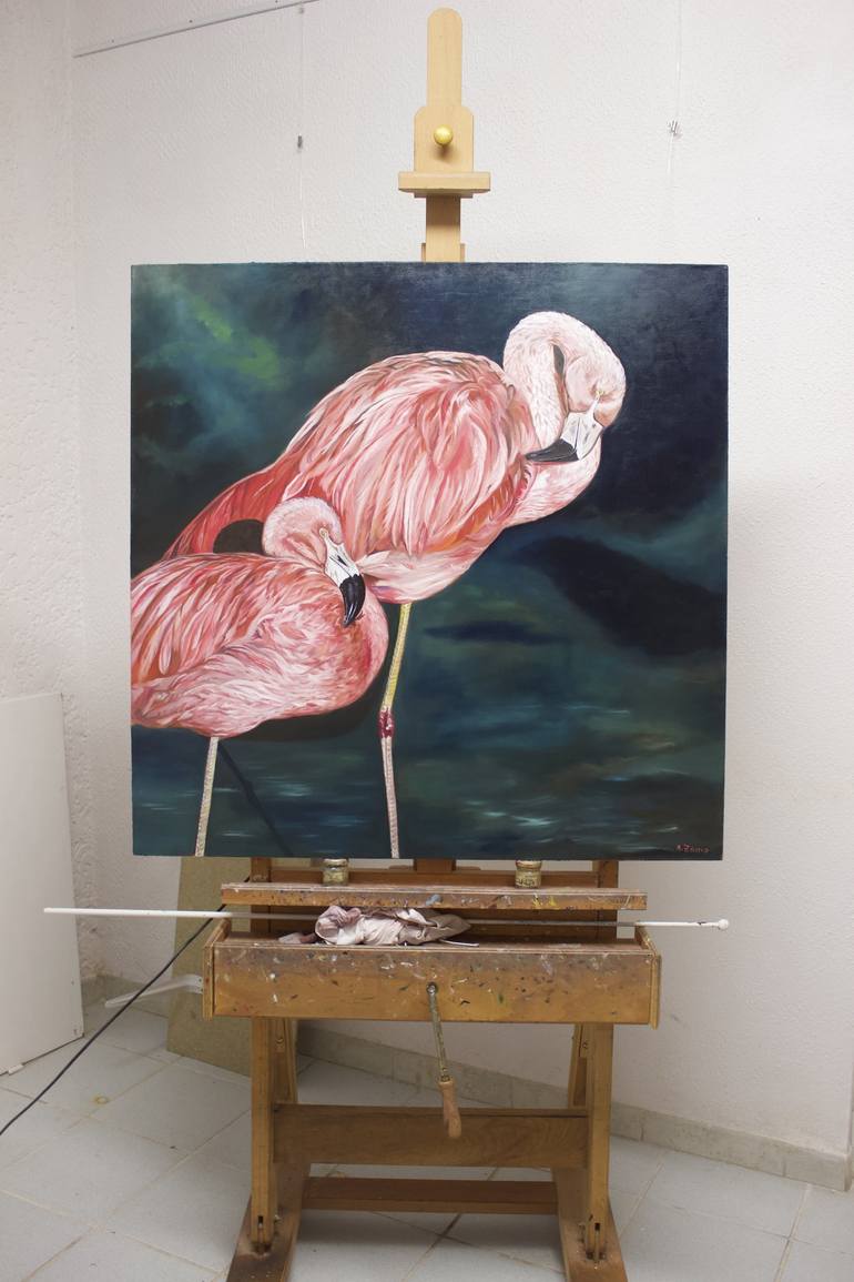 Original Figurative Animal Painting by Anne Zamo