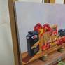 On the easel