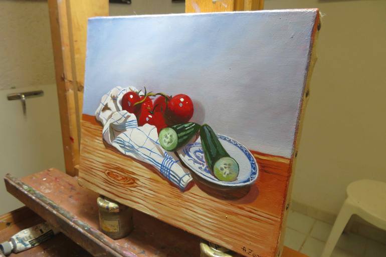 Original Figurative Still Life Painting by Anne Zamo
