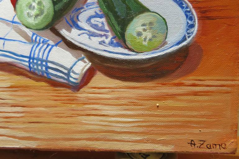 Original Figurative Still Life Painting by Anne Zamo