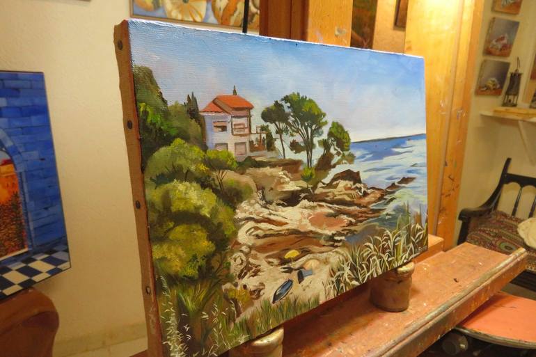 Original Beach Painting by Anne Zamo
