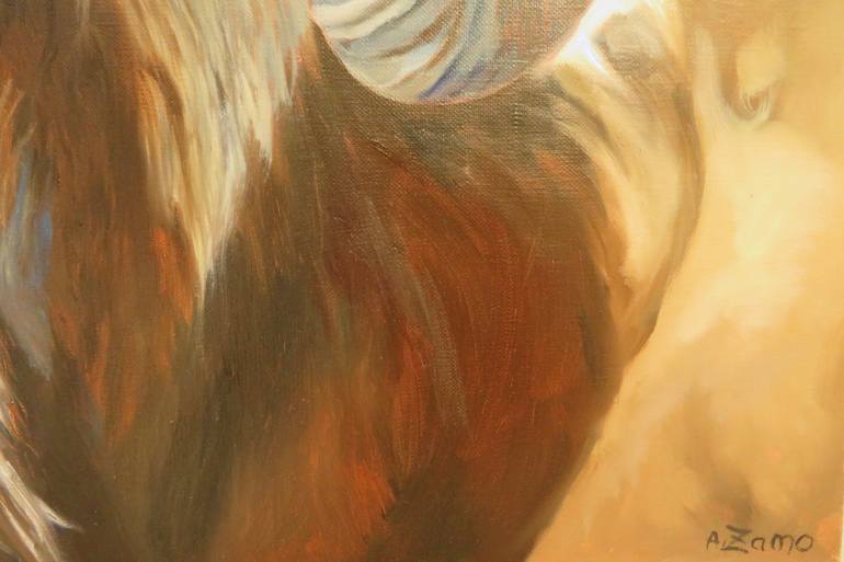 Original Figurative Animal Painting by Anne Zamo