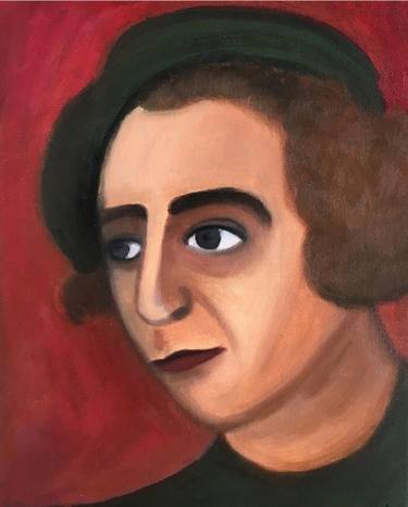 Original Portraiture Portrait Painting by Ayca Güney