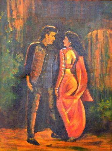 Print of Figurative Cinema Paintings by usha shantharam