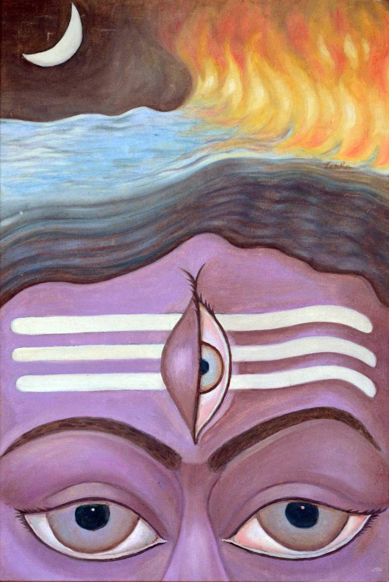 The Third Eye Painting By Usha Shantharam Saatchi Art