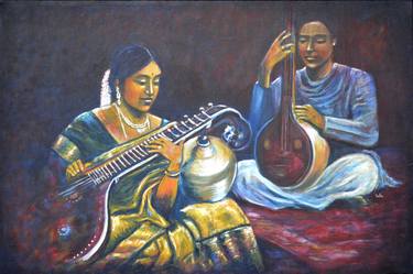 indian classical music paintings