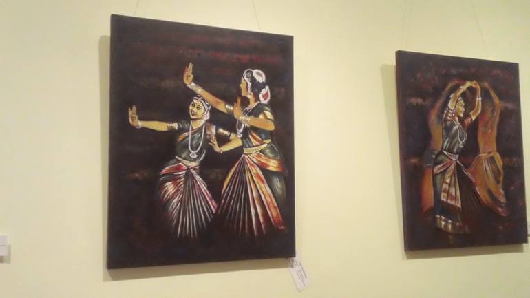 Original Figurative Performing Arts Painting by usha shantharam