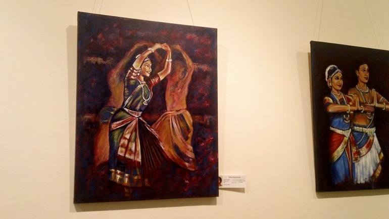 Original Expressionism Performing Arts Painting by usha shantharam