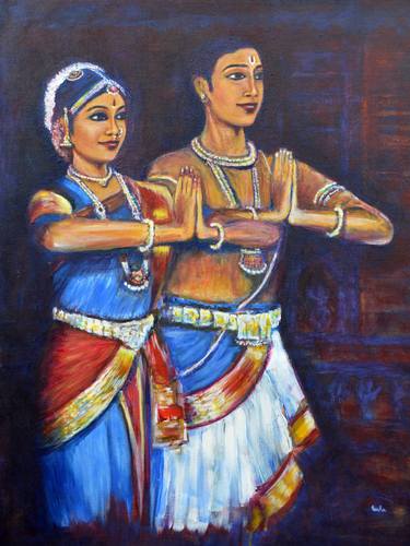 Print of Figurative Performing Arts Paintings by usha shantharam