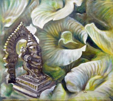 Original Realism Religion Paintings by usha shantharam