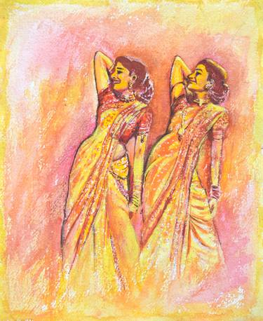 Print of Expressionism Performing Arts Paintings by usha shantharam