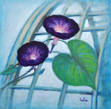 Original Expressionism Floral Paintings by usha shantharam