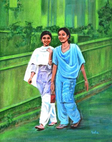Original Women Paintings by usha shantharam