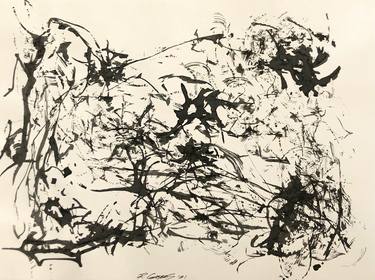 Original Abstract Drawing by Robert Chambers