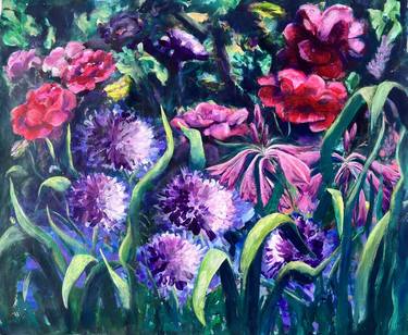 Original Floral Paintings by Cecilia Fraire