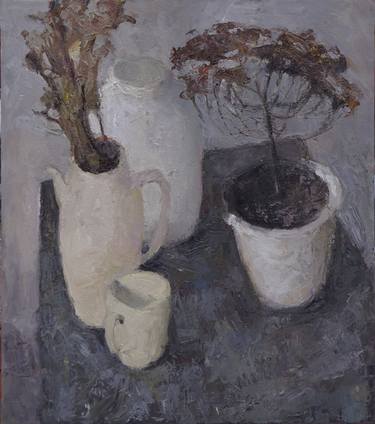 Original Fine Art Still Life Paintings by Olena Shtepura