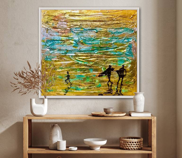 Original Contemporary Beach Painting by Stephen Baxter