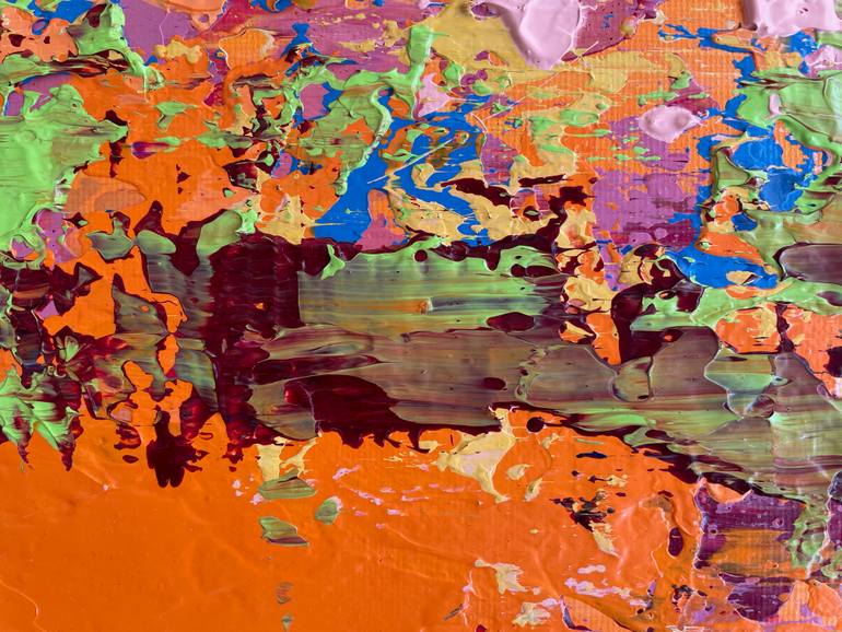 Original Abstract Expressionism Abstract Painting by Sandra Page Mitchell