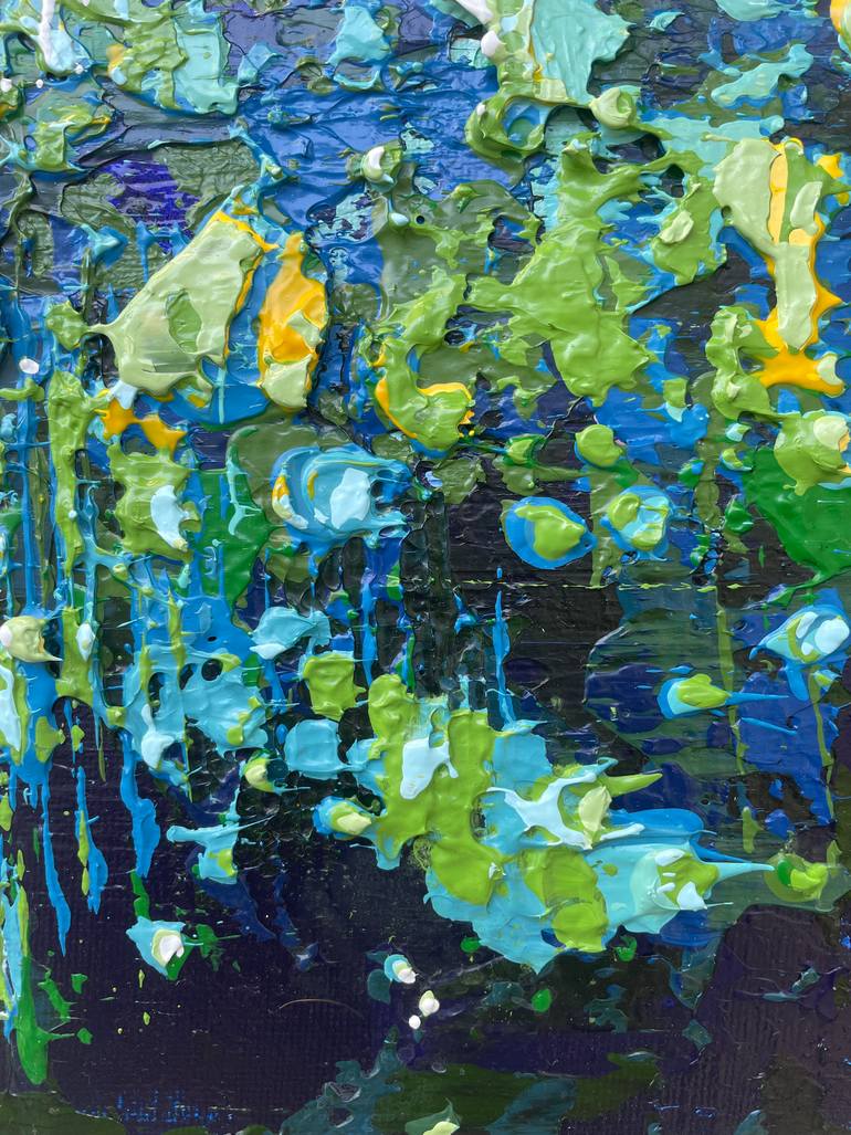 Original Abstract Expressionism Abstract Painting by Sandra Page Mitchell