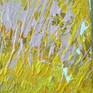 This painting was inspired by an early September sunrise view out of my studio window in Las Vegas, Nevada, USA...A perfect "yellow" morning in the desert with a touch of "pink" light reflected on the mountain tops. I had to catch it on canvas! SPMitchell