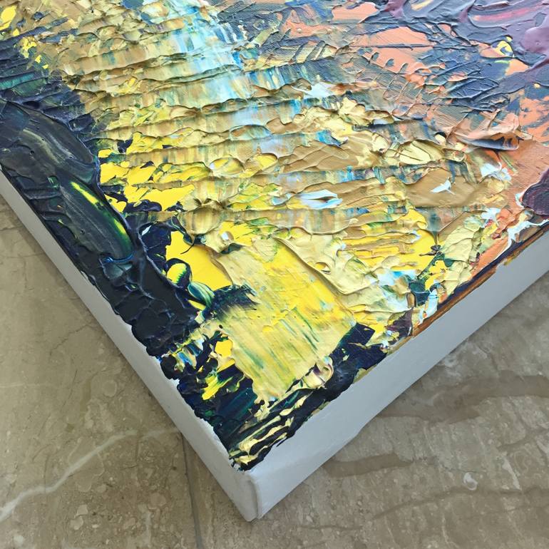 Original Abstract Landscape Painting by Sandra Page Mitchell
