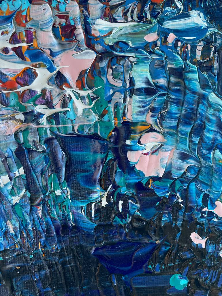 Original Abstract Expressionism Abstract Painting by Sandra Page Mitchell