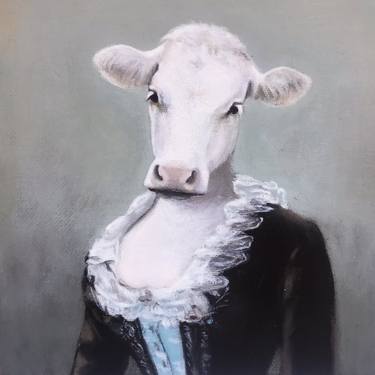 Original Contemporary Animal Painting by Valerie Daval