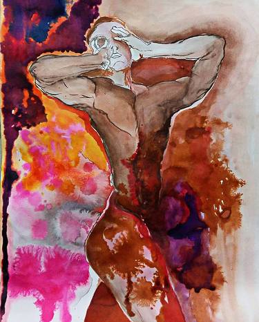 Original Figurative Body Drawings by Ishita Duggal