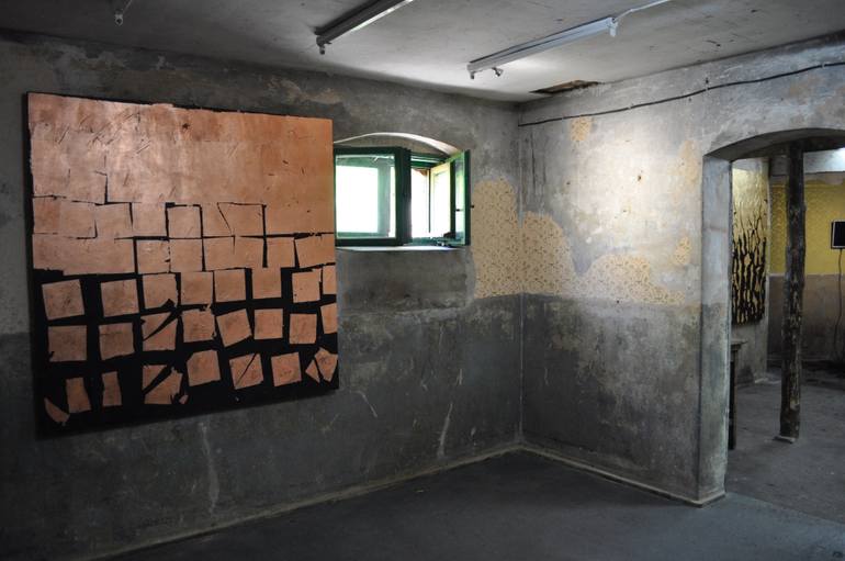 Original Conceptual Abstract Painting by Pawel Ryszard Sobolewski