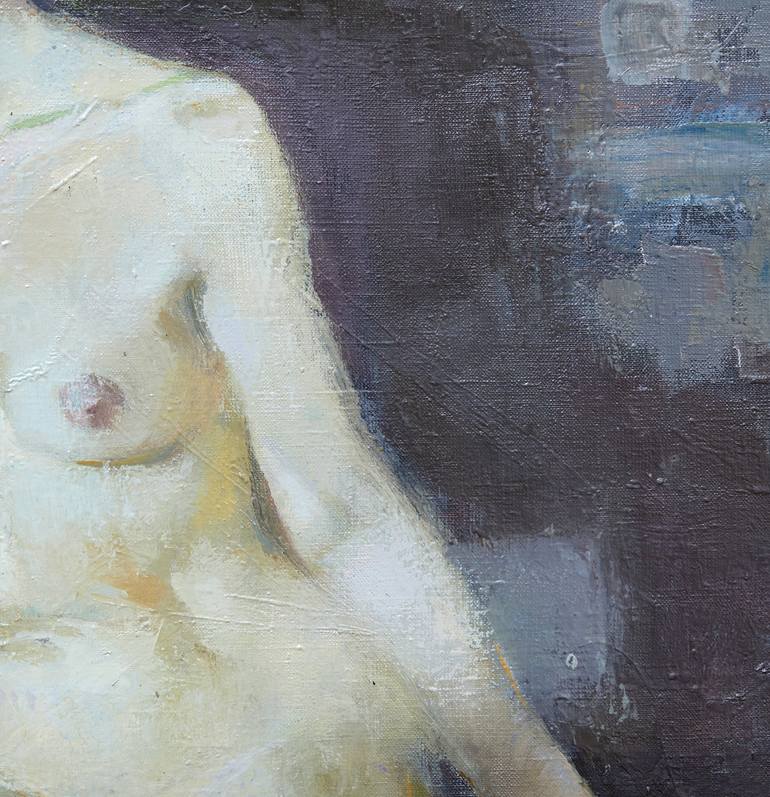 Original Figurative Nude Painting by Zakhar Shevchuk