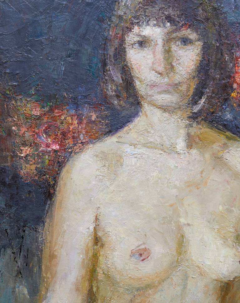 Original Figurative Nude Painting by Zakhar Shevchuk