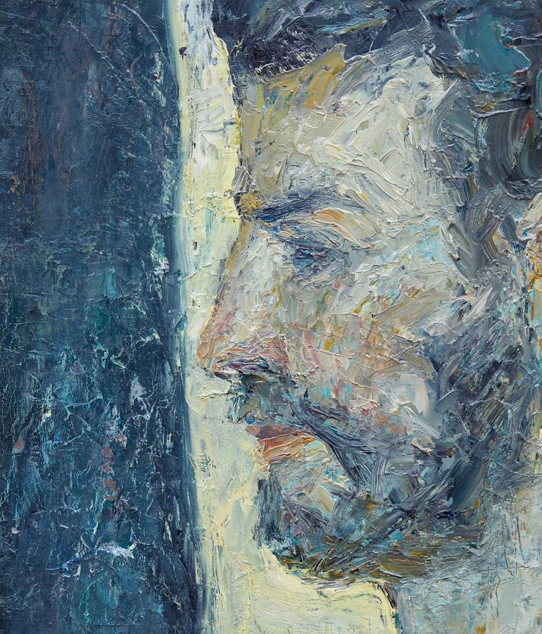 Original Expressionism Portrait Painting by Zakhar Shevchuk