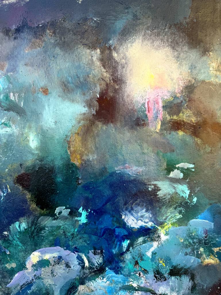 Original Abstract Expressionism Fantasy Painting by Zakhar Shevchuk