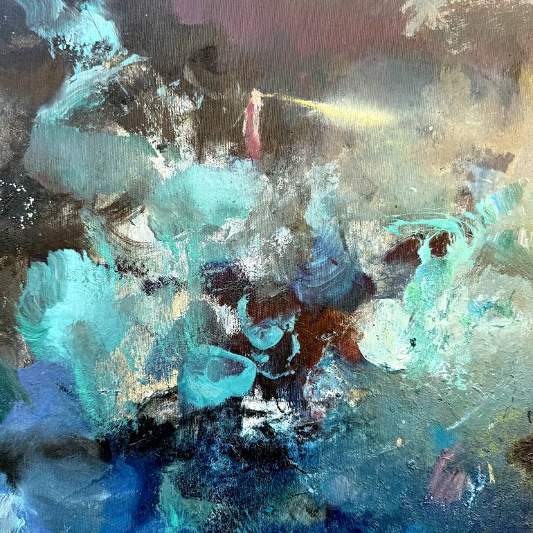 Original Abstract Expressionism Fantasy Painting by Zakhar Shevchuk