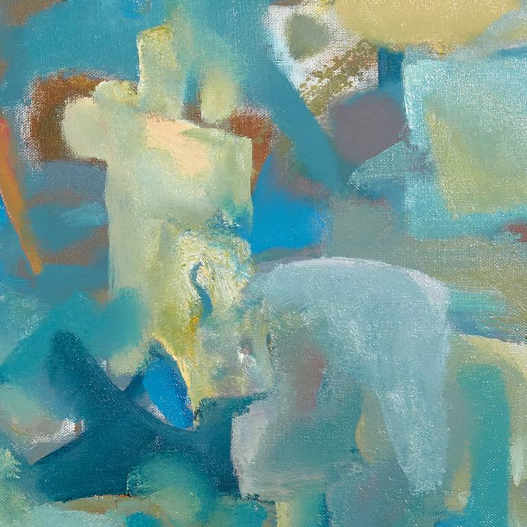 Original Abstract Expressionism Abstract Painting by Zakhar Shevchuk