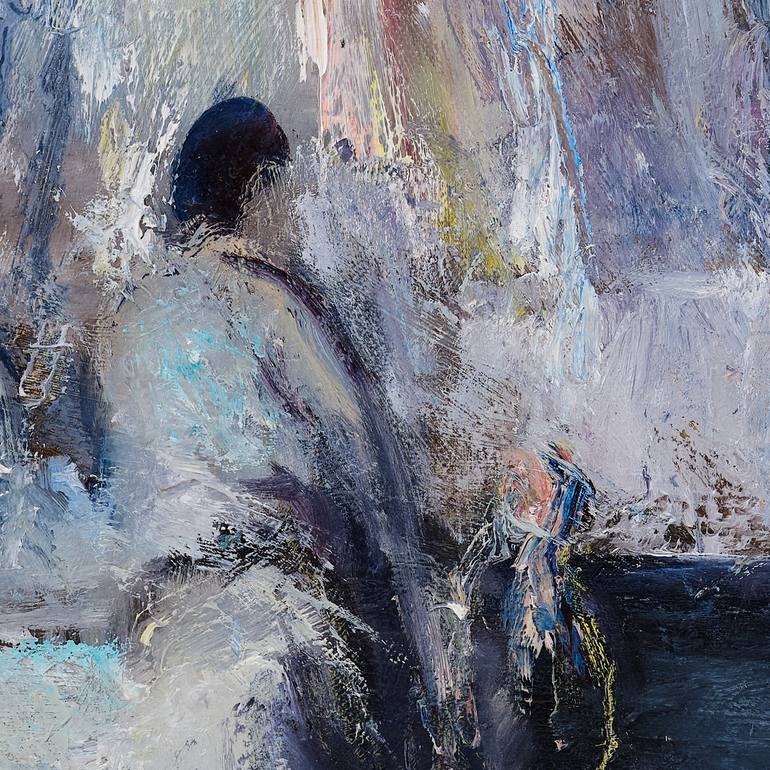 Original Expressionism Cities Painting by Zakhar Shevchuk
