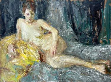 Print of Expressionism Nude Paintings by Zakhar Shevchuk