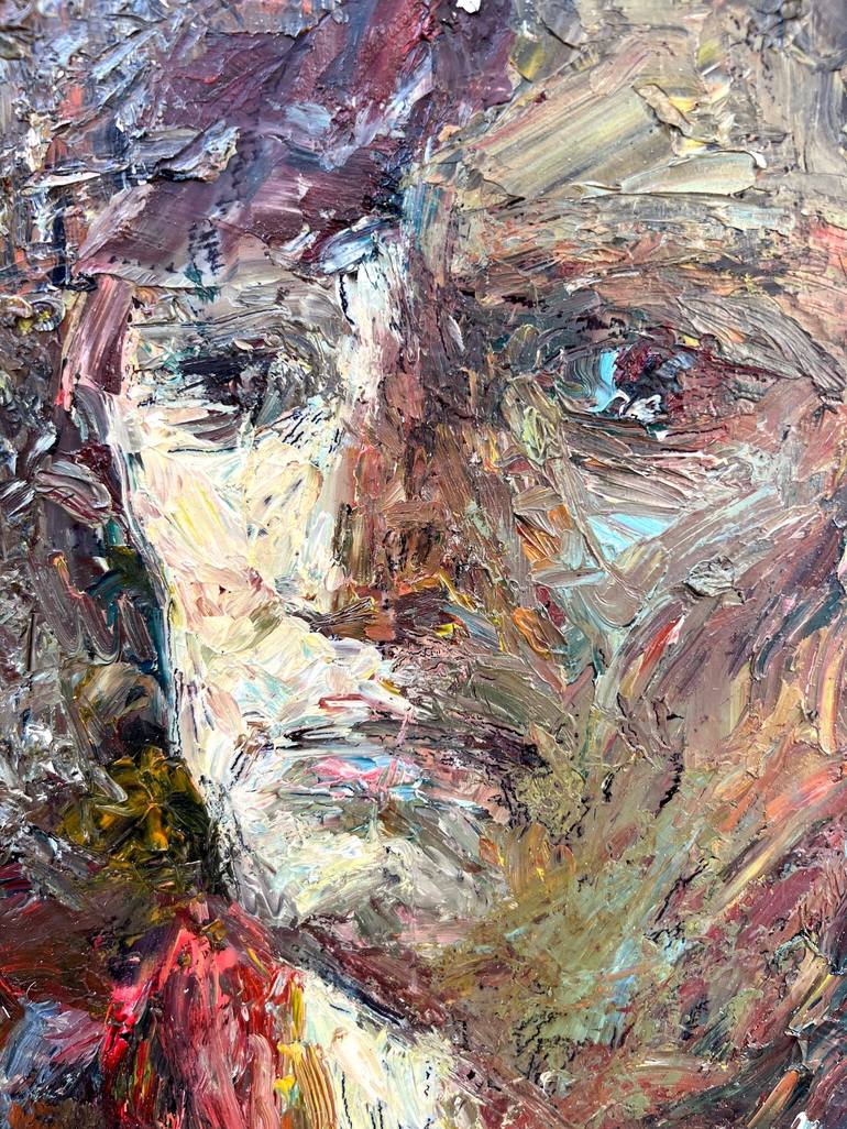 Original Expressionism Portrait Painting by Zakhar Shevchuk