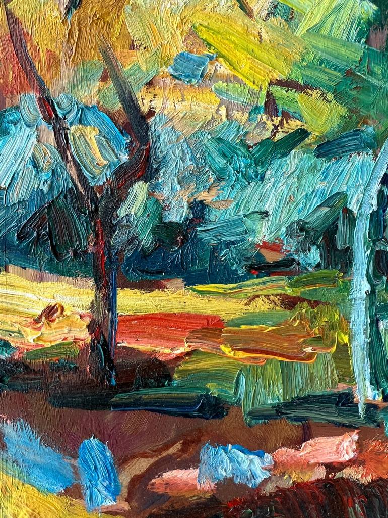 Original Expressionism Landscape Painting by Zakhar Shevchuk