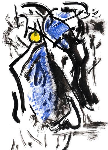 Original Expressionism Abstract Drawings by Zakhar Shevchuk