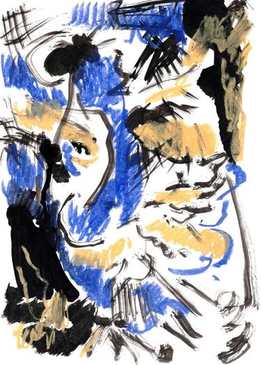 Original Expressionism Abstract Drawings by Zakhar Shevchuk