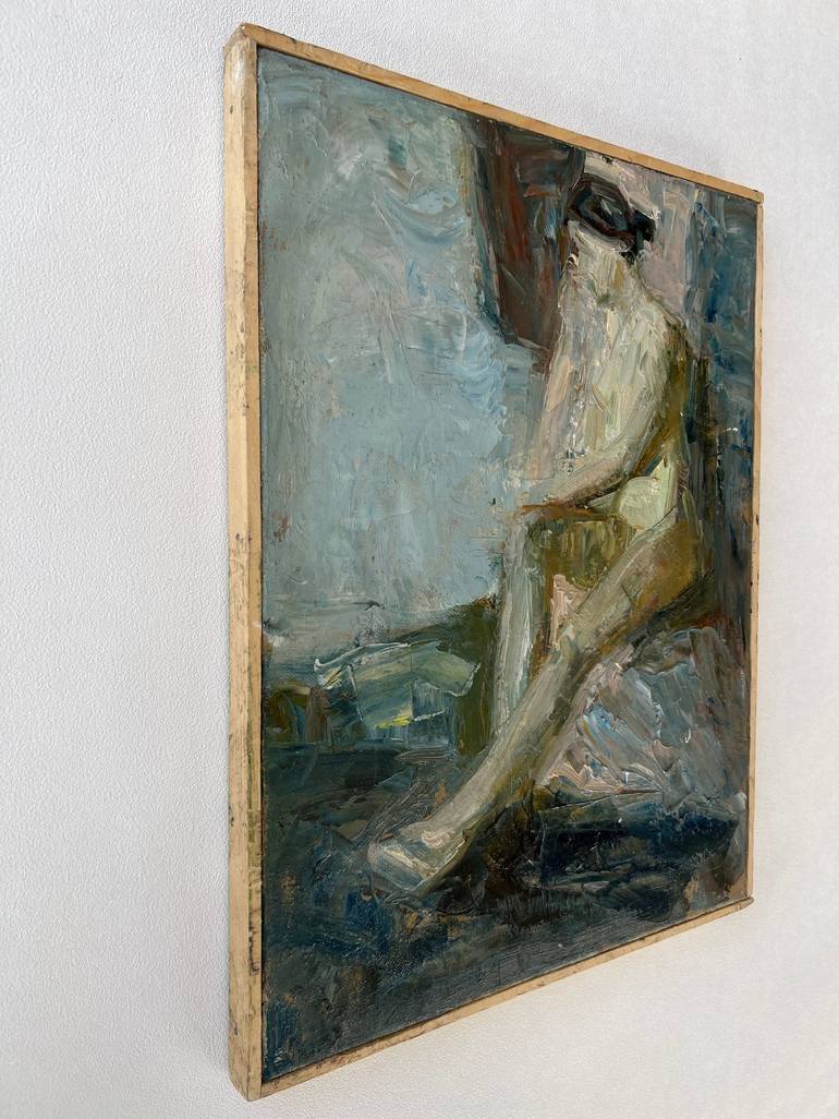 Original Expressionism Nude Painting by Zakhar Shevchuk