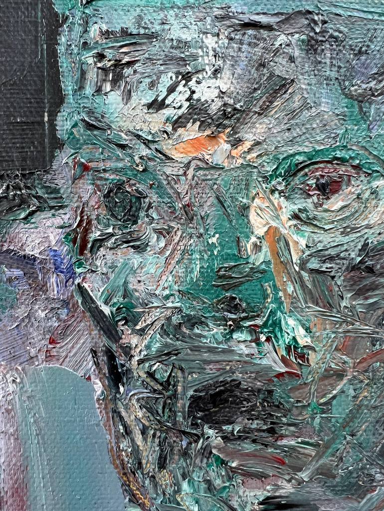 Original Semi-abstract Portrait Painting by Zakhar Shevchuk