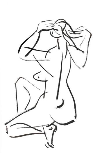 Print of Minimalism Nude Drawings by Zakhar Shevchuk